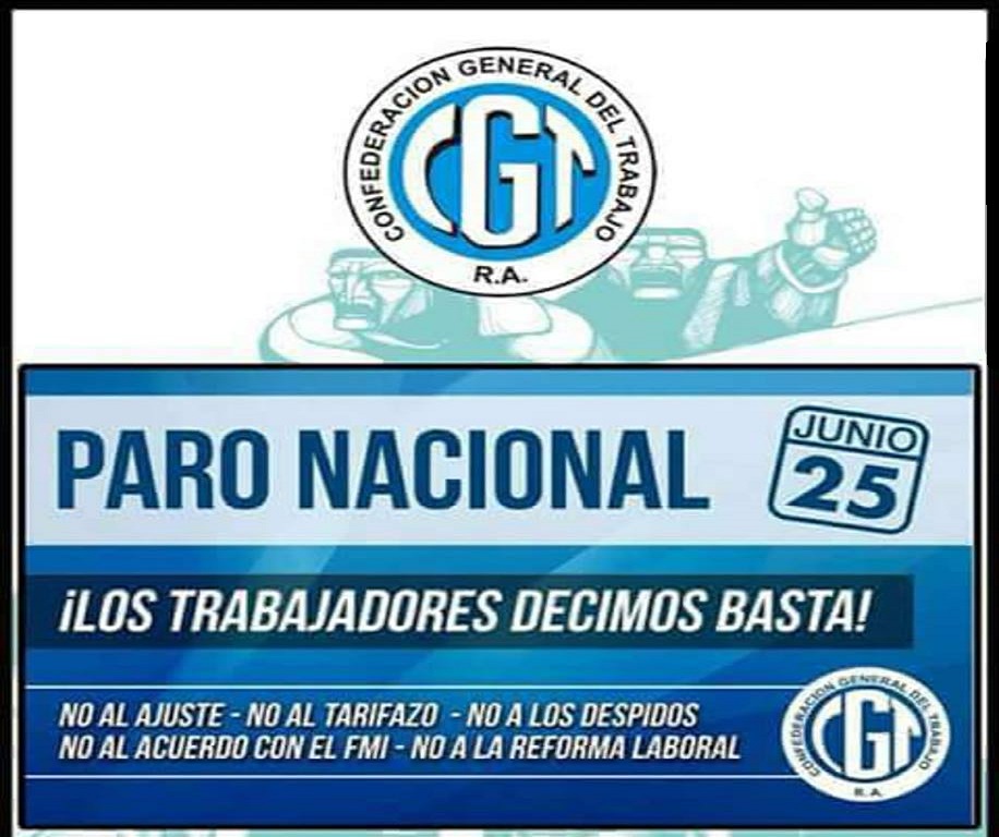 “Repudiamos las políticas económicas que destruyen la industria nacional provocando la pérdida de infinidad de puestos de trabajo”, señala el comunicado del CEC Río Grande.
