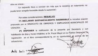 El Juez Fernández declaró “sustancialmente inadmisible” la iniciativa popular impulsada por el SOEM.