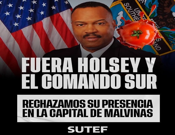 SUTEF repudia la presencia del Jefe del Comando Sur de EEUU en Ushuaia