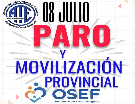 ATE Río Grande se suma al paro provincial