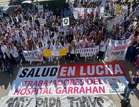 Conferencia de prensa y movilización en defensa del Garrahan 
