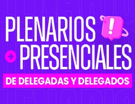 SUTEF convoca a Plenarios presenciales en las tres ciudades