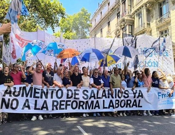El FreSU convocó a un paro con movilización para este jueves contra la Reforma Laboral