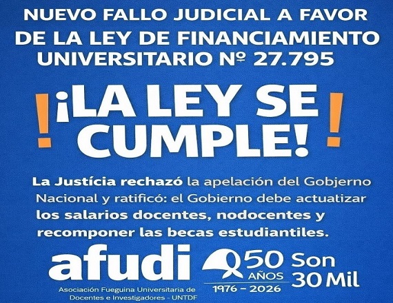 Fallo judicial a favor de la Ley de Financiamiento Universitario