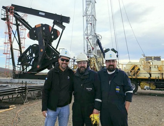 Visitas gremiales de Delegados de Nova Energy a equipos de pulling de PAE en Cerro Dragón