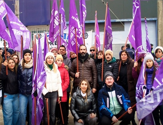 SUTEF acompañó la jornada de paro de los metalúrgicos de Río Grande 