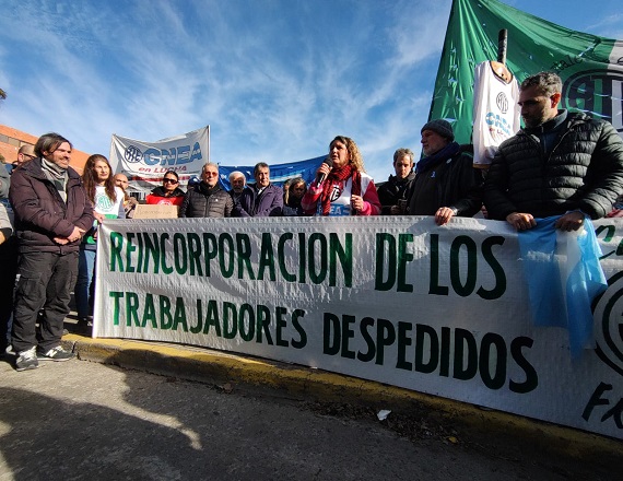ATE marchó a la CNEA y se encamina a definir una medida de fuerza nacional