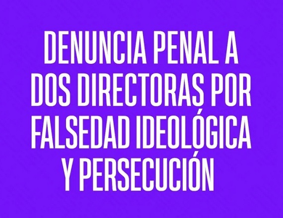 El SUTEF denunció penalmente a dos Directoras de Ushuaia por falsedad ideológica y persecución sindical