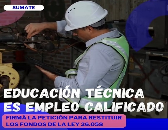 La AMET impulsa un Petitorio Nacional en defensa de la Educación Técnica