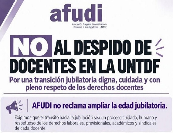 No al despido de docentes en la UNTDF