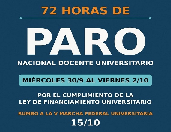 Paro nacional universitario por 72 horas