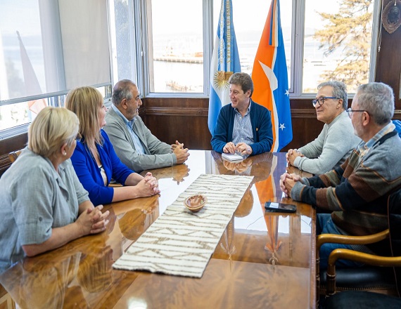 Melella recibió a referentes de la CGT con quienes analizó la situación económica y laboral de Tierra del Fuego