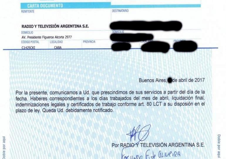 Los 21 trabajadores despedidos de Radio Nacional, eran planta permanente, algunos con mas de 10 años de antigüedad.