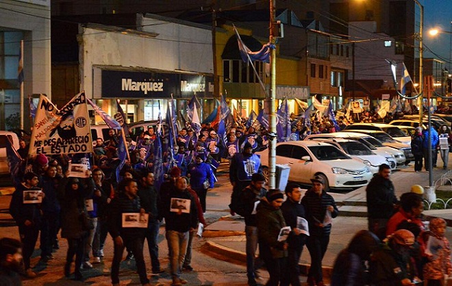 En Tierra del Fugo hubo movilizaciones por la aparición con vida de Santiago Maldonado.