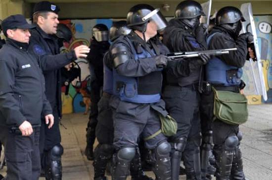 Imágenes de la represión en Tolhuin