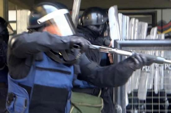 Imágenes de la represión en Tolhuin