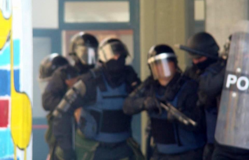 Imágenes de la represión en Tolhuin