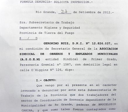ASOEM hace dos años que viene denunciando ante el Ministerio de Trabajo