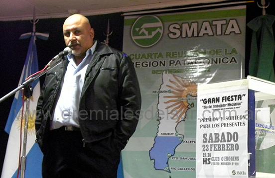 Walter Campos, Sec. Adjunto de SMATA Sta. Cruz y T. del Fuego