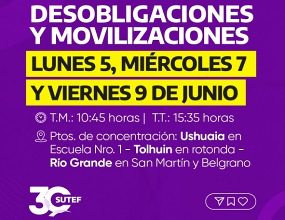 El Congreso Provincial de Delegadas y Delegados del SUTEF resolvió convocar a un nuevo Congreso virtual el día viernes 9 de junio a las 19.00 horas para definir acciones gremiales a seguir.
