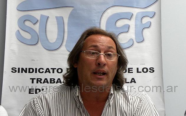 Diego Castro, Secretario General del SUTEF Río Grande