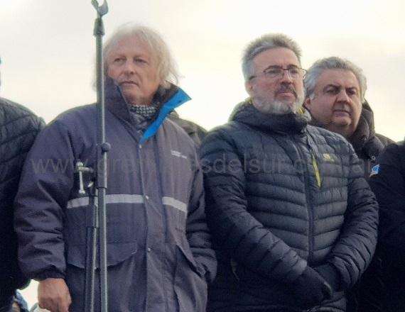 El “pollo” Sobrero cuestionó con dureza a los funcionarios que desprecian el modelo industrial fueguino, y llamó a nacionalizar la lucha fueguina y a redoblar la presión sobre la conducción de la CGT Nacional.