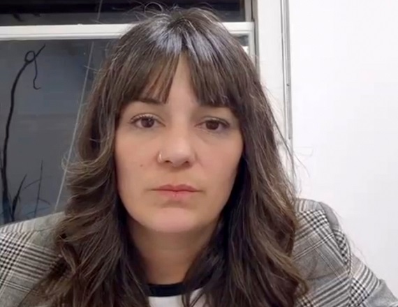 “Al oficialismo (Lista 1 Celeste Unidad) no le importa ni la transparencia, ni la democracia, ni la voluntad de cada trabajador aduanero”, señaló Flavia Ojeda.