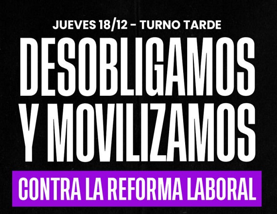 SUTEF convoca a toda la docencia, a la ciudadanía y a las organizaciones sociales, sindicales y políticas de la provincia de Tierra del Fuego a salir a las calles, frente a una nueva ofensiva del Gobierno nacional.