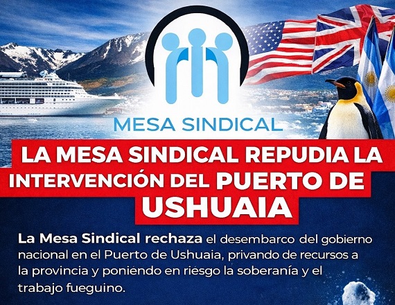 “No sería del todo impensable que esta acción abra el camino a la privatización del Puerto de Ushuaia. Ya hemos vivido situaciones similares que terminan de esa manera”, remarcó la Mesa Sindical.