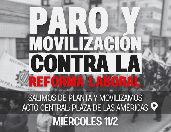 En Río Grande, la medida de fuerza se iniciará a las 10 de la mañana. Luego habrá una movilización desde al parque industrial hacia la Plaza de las Américas donde se desarrollará un acto.