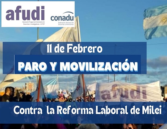“Defender el trabajo es defender la soberanía nacional, el territorio fueguino, Malvinas, la Antártida y el Atlántico Sur, frente a políticas de ajuste, entrega y dependencia”, remarcó AFUDI.