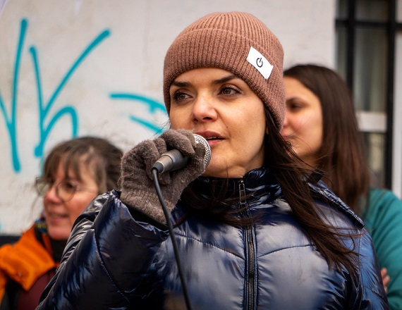 “La educación pública no se sostiene con discursos ni provocaciones, se sostiene con presupuesto, infraestructura, y respeto al trabajo docente”, remarcó Soledad Rottaris. Foto: Prensa SUTEF.