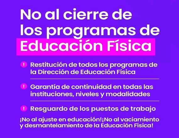 “Esta medida constituye un ajuste a la educación pública, un ataque a la estabilidad laboral de los trabajadores y, fundamentalmente, una vulneración al derecho de niños, y adolescentes a una formación integral”, remarcó el SUTEF.