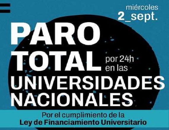 Las Federaciones de nodocentes y docentes sostuvieron que el Gobierno nacional “debe cumplir de manera inmediata con la Ley de Financiamiento Universitario y con la medida cautelar que lo obliga a otorgar un aumento salarial”.