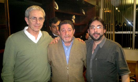 Guillermo Sanchez (izq.) Congresal; Omar Viviani (ctro.), Andrés Rosas (der.)