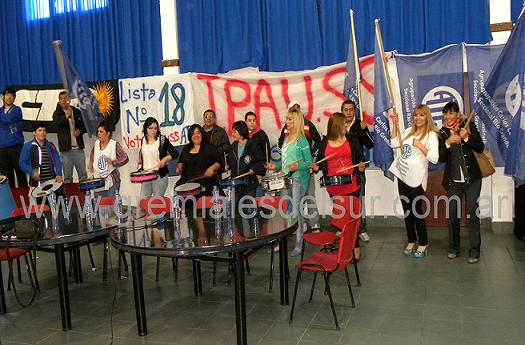 Dirigentes, delegados y actividades de ATE en la presentación de la Lista N 18