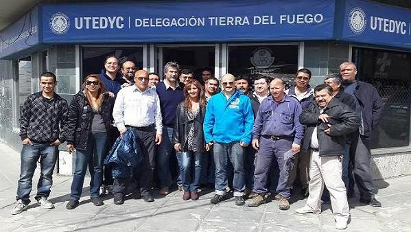 Integrantes de la CGT José I. Rucci de Ushuaia