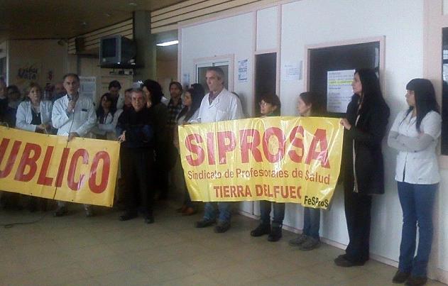 Los profesionales del Hospital de Ushuaia paralizarán las actividades los días 20 y 21  de agosto. 