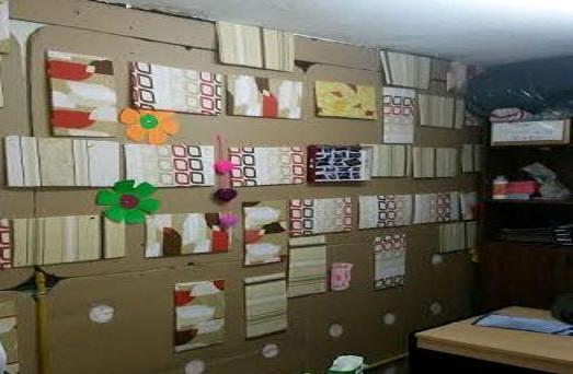 En dependencias de Desarrollo Social divieron un ambiente con cartón