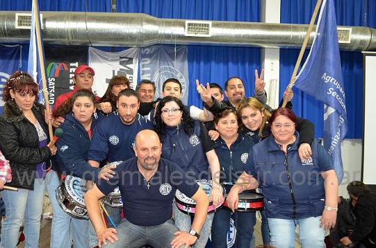 Dirigentes de ATE junto a Marcelo Córdoba