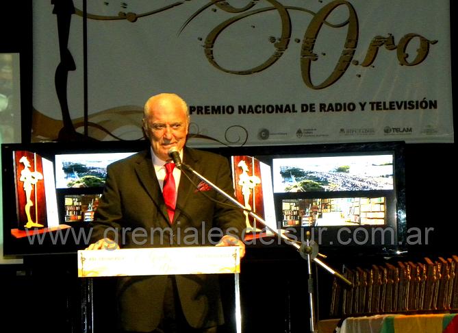 Cacho Fontana, una de las personalidades reconocida con el premio QUIJOTE DE ORO 2012