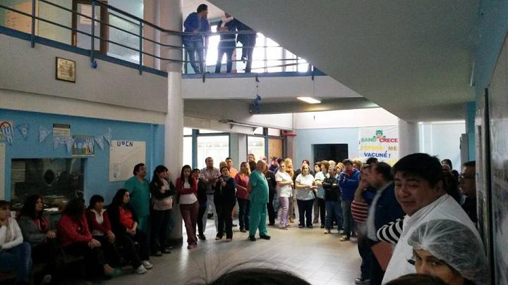 Paro de actividades en los hospitales de Tierra del Fuego por falta de pago de salarios. Foto: J. A.