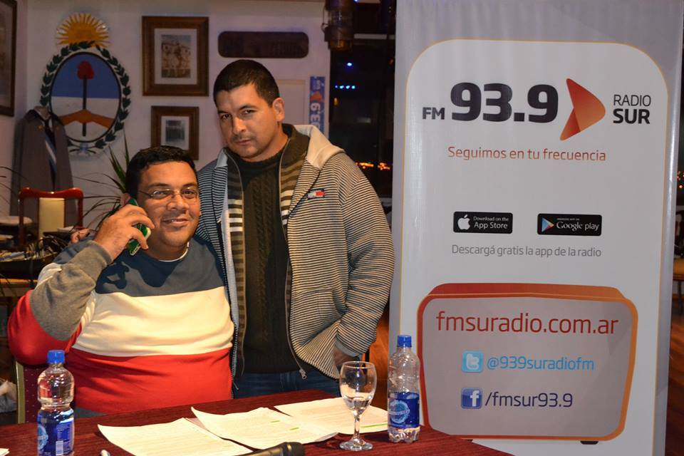 Guillermo Vargas asistió al debate radial acompañado del candidato a Concejal Hugo Peralta