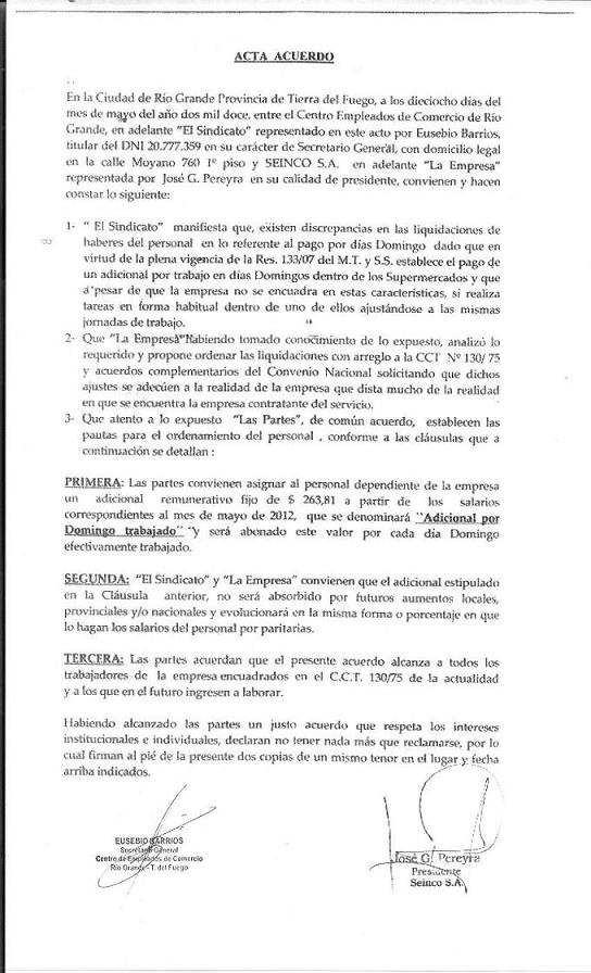 Acta Acuerdo CEC-SEINCO