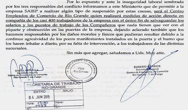 El CEC anunció posibles medidas de fuerza ante el anuncio de suspensiones en La Anónima