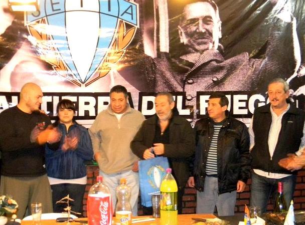 Los dirigentes nacionales de SETIA fueron agasajados con una cena de camaradería