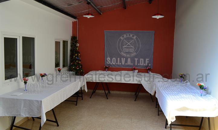 Quincho construido junto a la sede de SOIVA.