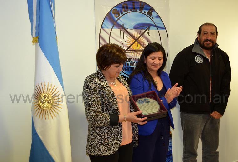 La UOM entregó un reconocimiento a las autoridades de SOIVA.