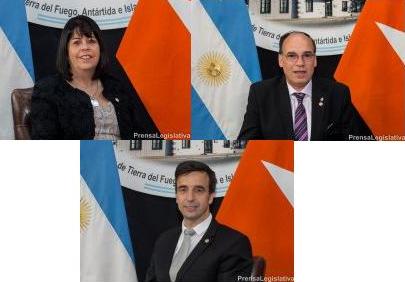 Legisladora Liliana Martínez Allende (UCR); Legislador Pablo Blanco (UCR); Legislador Oscar Rubinos (UCR).