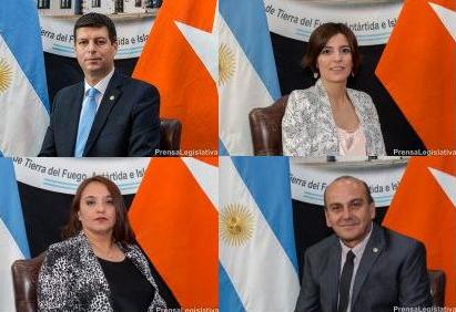 Legislador Federico Bilota (FPV); Legisladora Angélica Carrasco (FPV); Legisladora Andrea Freites (FPV); Legislador Ricardo Furlan (FPV).